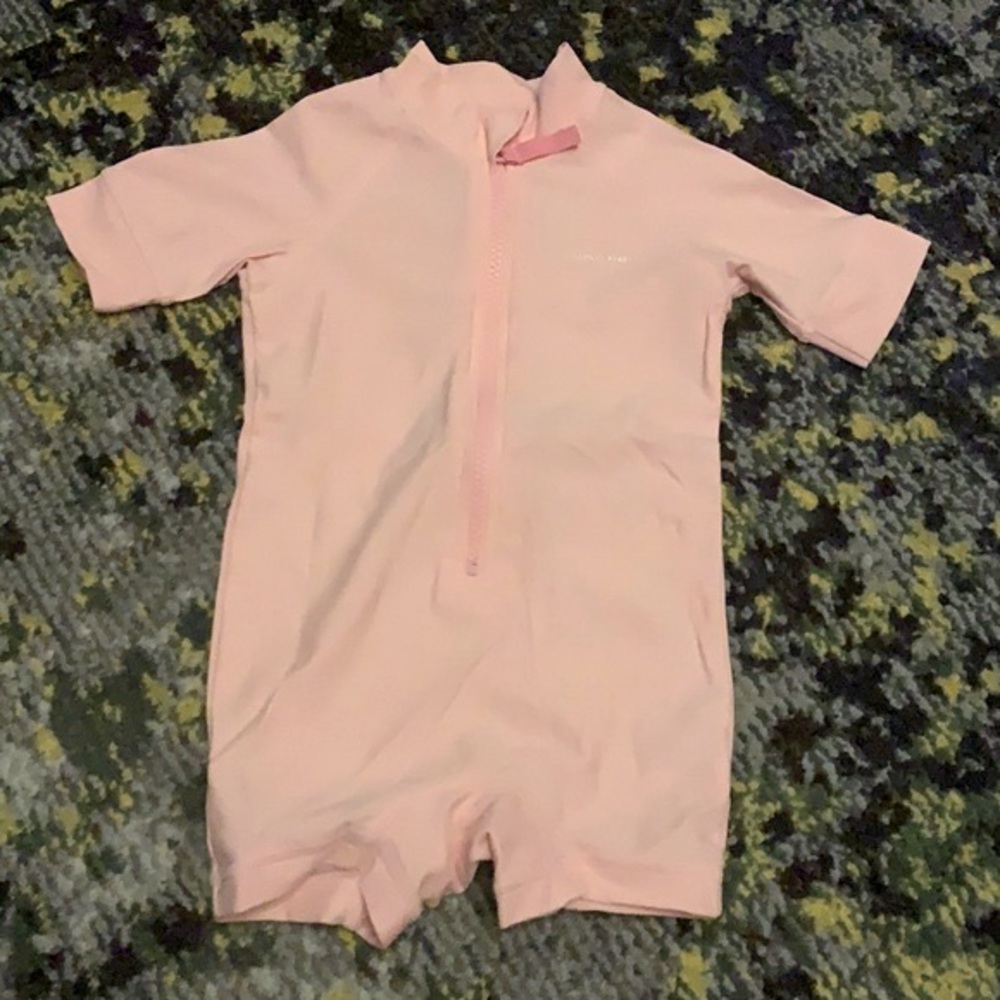 Polarn O. Pyret bathing suit sleeves shorts pink